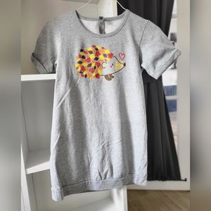 Hedgehog Fall Sweatshirt Dress